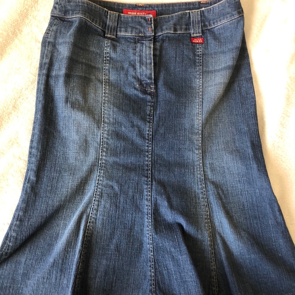Miss Sixty Denim flare skirt